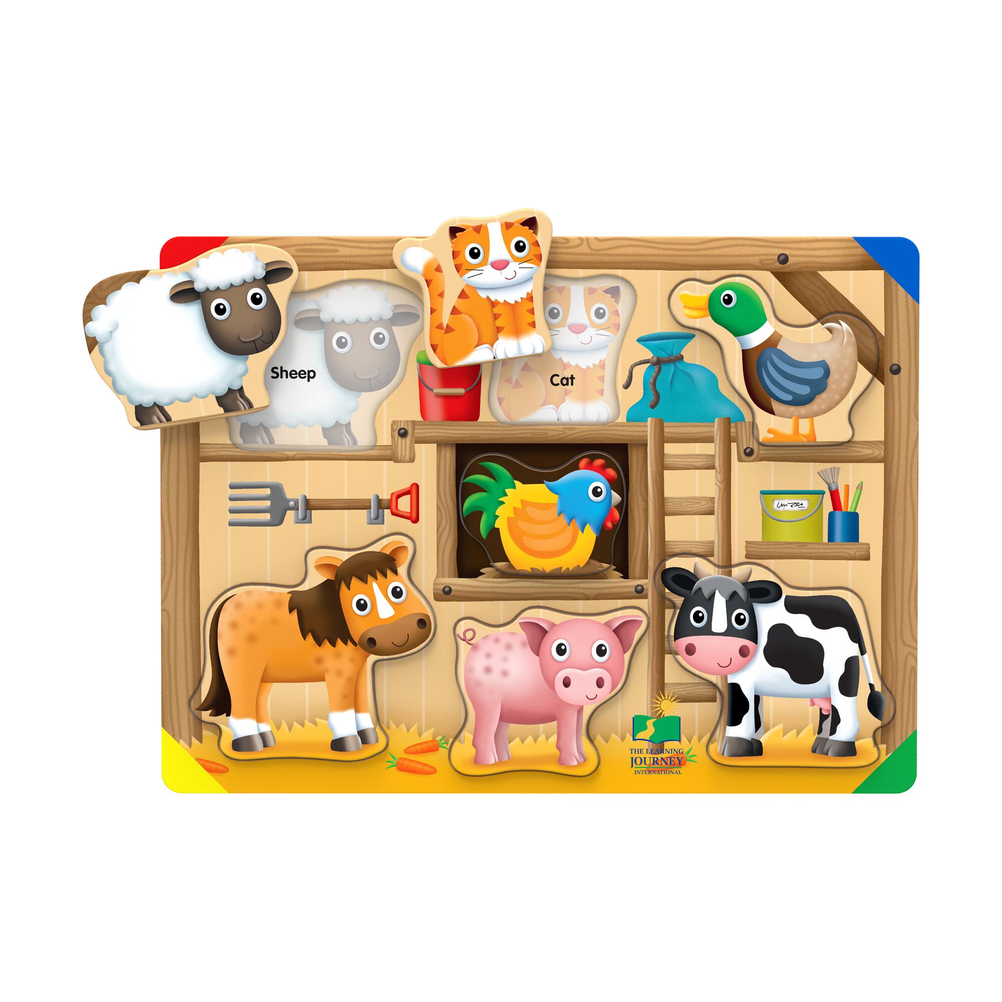 My First Lift & Learn Puzzle - On the Farm: 7 Pcs